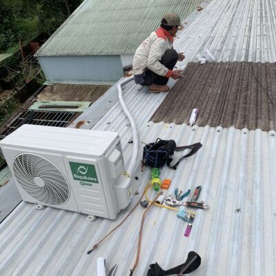 vệ sinh bơm ga máy lạnh tại nhà ở quy nhơn