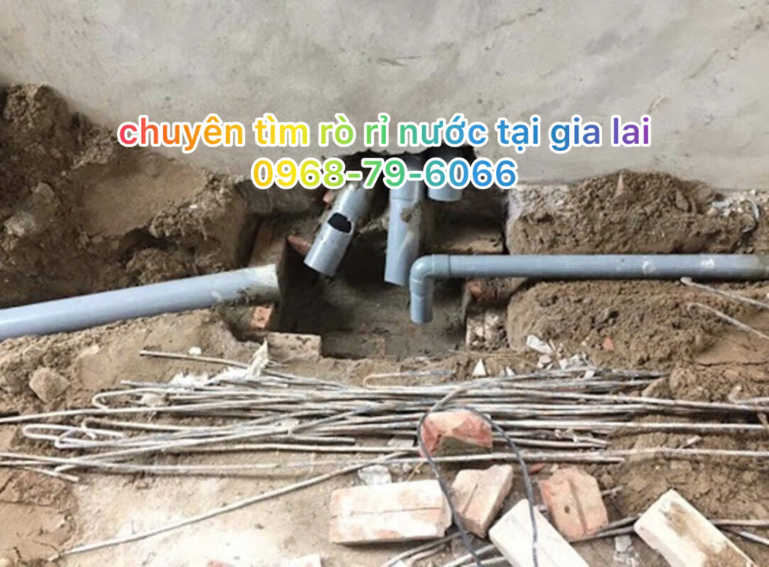 dò tìm chổ rò rỉ ống nước âm tường gia lai