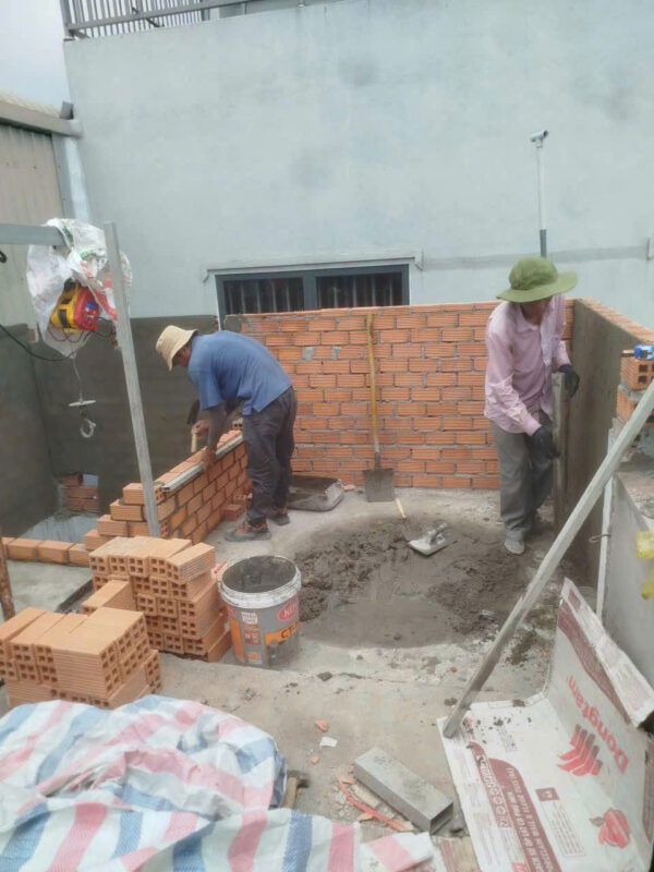 thợ xây tô tường tại gia lai